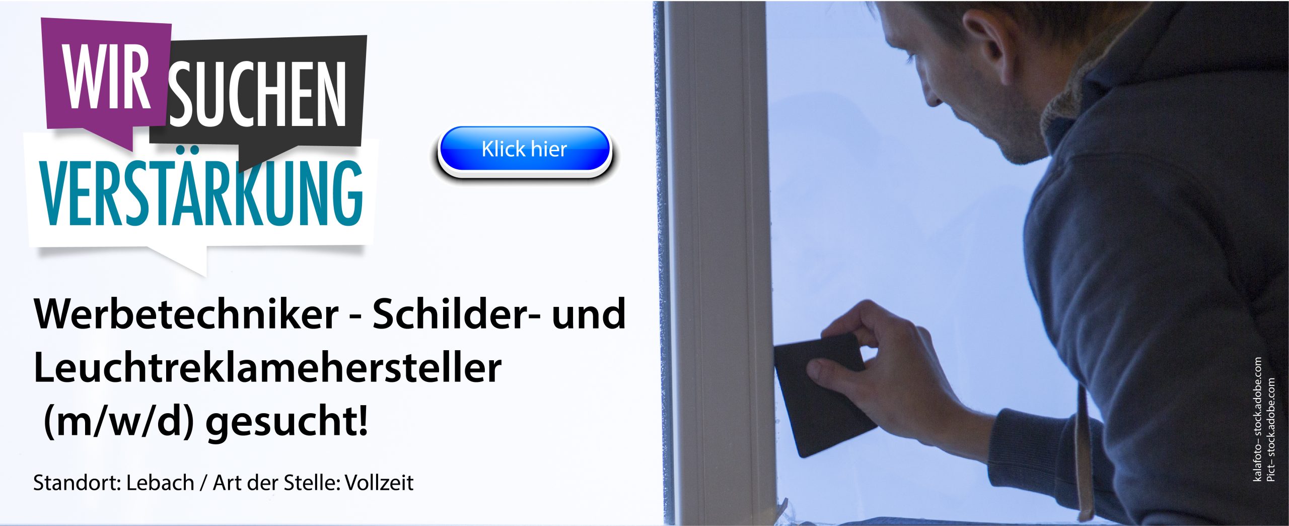 Werbetechniker gesucht